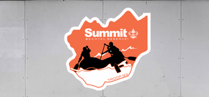 Scout Summit Bechtel Reserve Troop Trailer Graphic with Scouting America Logo and Summit Bechtel Reserve Design