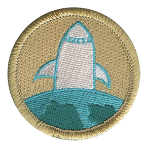 Rocket Scout Patrol Patch - embroidered 2 inch round