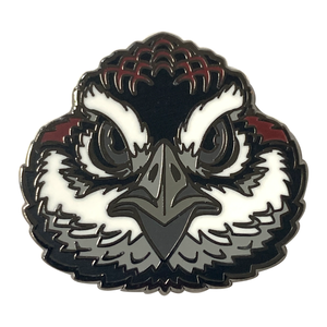 Wood Badge Pin of Wood Badge Bobwhite Critter Head - Front of Pin View Wood Badge Pin of Wood Badge Bobwhite Critter Head - Front of Pin View