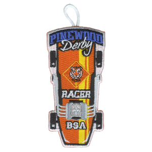Pinewood Derby Tiger Racer Patch - Retro