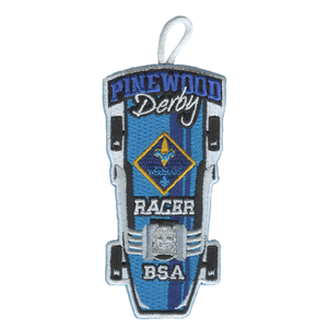 Pinewood Derby Webelos Racer Patch - Retro