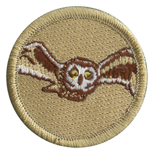Flying Owl Scout Patrol Patch - embroidered 2 inch round Flying Owl Scout Patrol Patch - embroidered 2 inch round