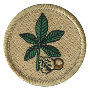 Buckeye Leaf Scout Patrol Patch - embroidered 2 inch round