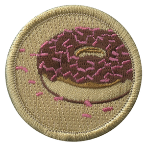 Donut Scout Patrol Patch - embroidered 2 inch round Donut Scout Patrol Patch - embroidered 2 inch round