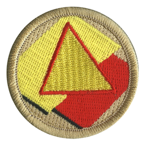 Geometric Nacho Scout Patrol Patch - embroidered 2 inch round