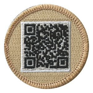 QR Code Scout Patrol Patch - embroidered 2 inch round