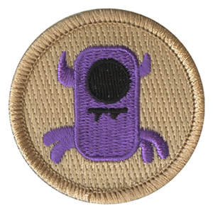 Purple Monster Scout Patrol Patch - embroidered 2 inch round
