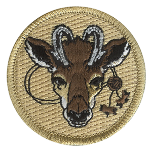 Wood Badge Antelope with Beads Scout Patrol Patch - embroidered 2 inch round Wood Badge Antelope with Beads Scout Patrol Patch - embroidered 2 inch round