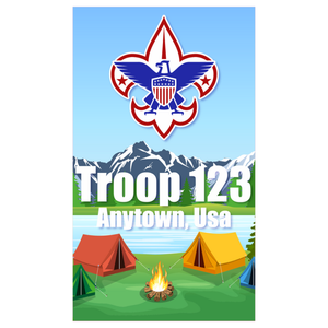 Scouts BSA Neck Gaiter with Scouts BSA Logo- Up Close Image View Scouts BSA Neck Gaiter with Scouts BSA Logo- Up Close Image View