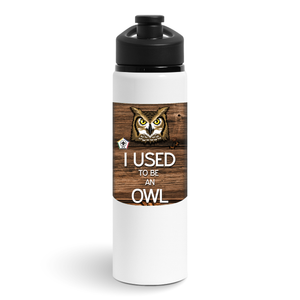 Wood Badge Water Bottle with Wood Badge Owl Critter and Wood Badge Logo Wood Badge Water Bottle with Wood Badge Owl Critter and Wood Badge Logo