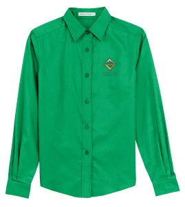 Ladies Long Sleeve Easy Care Shirt with Scouting America Venturing Logo