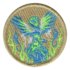 Alien Phoenix Scout Patrol Patch - embroidered 2 inch round Alien Phoenix Scout Patrol Patch - embroidered 2 inch round