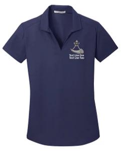 Grid Ladies Wicking Polo with Scouting America Powder Horn Logo
