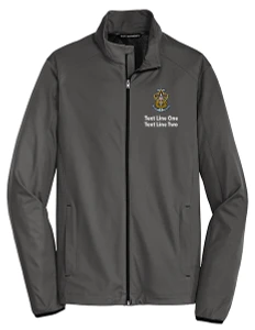 Active Soft Shell Jacket with Scouting America Sea Scout Logo - Grey