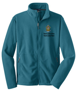 Value Fleece Jacket with Scouting America Sea Scout Logo - Teal