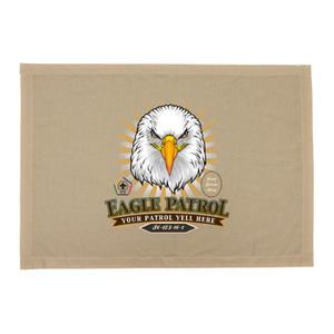Wood Badge Patrol Flag with Wood Badge Eagle Critter with Wood Badge logo Wood Badge Patrol Flag with Wood Badge Eagle Critter with Wood Badge logo