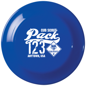 Cub Scout Pack Frisbee with Cub Scout Logo - Royal Cub Scout Pack Frisbee with Cub Scout Logo - Royal