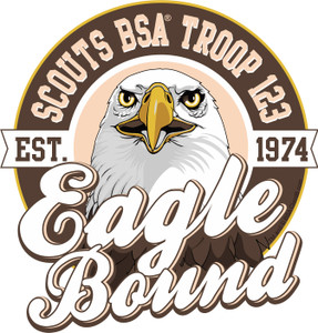 BSA Eagle Scout Sticker Pack with Eagle Design BSA Eagle Scout Sticker Pack with Eagle Design