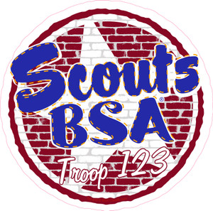 Scouts BSA Troop Sticker Pack with BSA Design Scouts BSA Troop Sticker Pack with BSA Design