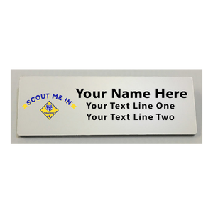 Cub Scout Pack Name Tag with Scout Me In Logo Cub Scout Pack Name Tag with Scout Me In Logo