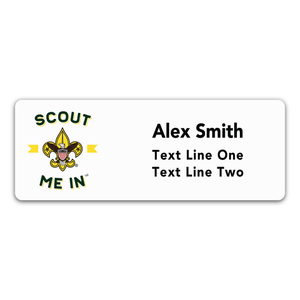 Scouts BSA Troop Name Tag with Scout Me In Logo