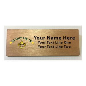Scouts BSA Troop Name Tag with Scout Me In Logo Scouts BSA Troop Name Tag with Scout Me In Logo