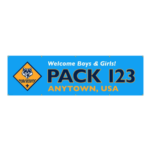 Cub Scout Pack Boys & Girls Vinyl Banner (SP7155) Cub Scout Pack Boys & Girls Vinyl Banner (SP7155)