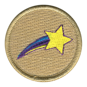 Shooting Star Scout Patrol Patch - embroidered 2 inch round