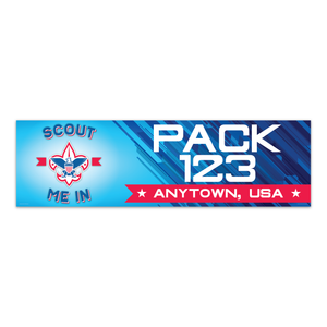 Cub Scout Pack Vinyl Banner - Scout Me In 96x28 Cub Scout Pack Vinyl Banner - Scout Me In 96x28