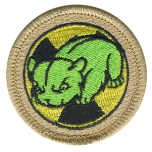 Atomic Hamster Scout Patrol Patch - embroidered 2 inch round