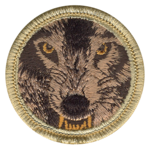 Alpha Wolves Scout Patrol Patch - embroidered 2 inch round Alpha Wolves Scout Patrol Patch - embroidered 2 inch round
