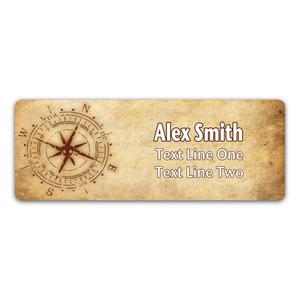 Troop Compass Name Tag with Scouting America fleur-de-lis