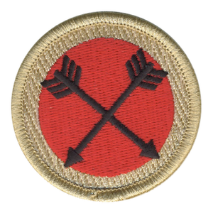 Crossed Arrows Scout Patrol Patch - embroidered 2 inch round Crossed Arrows Scout Patrol Patch - embroidered 2 inch round