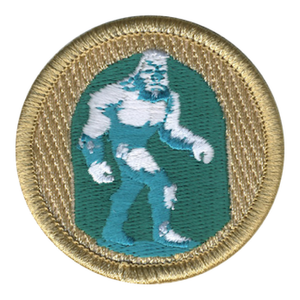 Ice Yeti Scout Patrol Patch - embroidered 2 inch round Ice Yeti Scout Patrol Patch - embroidered 2 inch round