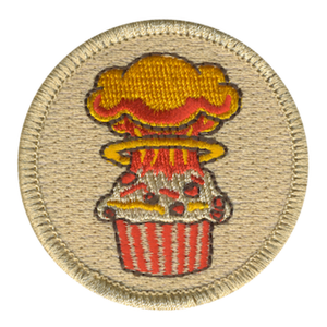 Exploding Muffin Scout Patrol Patch - embroidered 2 inch round