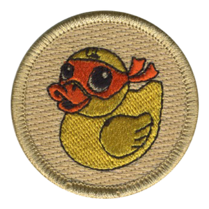 Mutant Ninja Duck Scout Patrol Patch - embroidered 2 inch round
