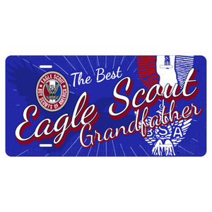 Eagle Scout Grandfather License Plate with Eagle Scout Logo Eagle Scout Grandfather License Plate with Eagle Scout Logo