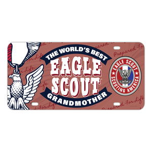 Eagle Scout License Plate - Eagle Scout The World's Best Grandmother SP7455