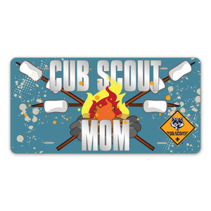 Cub Scout Pack Mom License Plate with Cub Scout Logo Cub Scout Pack Mom License Plate with Cub Scout Logo