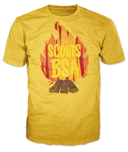 Scout Troop Graphic Tee With Campfire Design SP7495