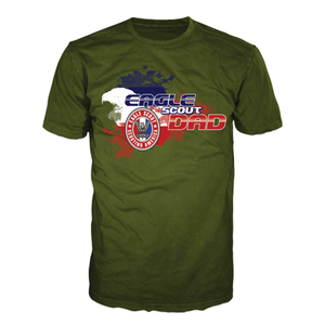 Scouting America Eagle Scouts Graphic Tee with Eagle Scout Dad Design