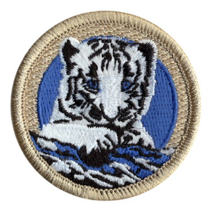 Snow Leopard Scout Patrol Patch - embroidered 2 inch round