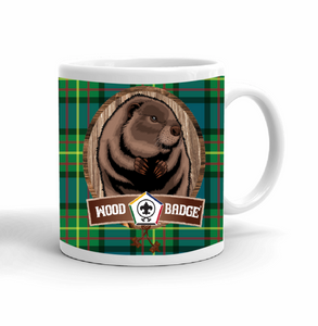 Wood Badge Mug with Wood Badge Beaver Critter and Wood Badge Logo and Wood Badge Beads - Right side Wood Badge Mug with Wood Badge Beaver Critter and Wood Badge Logo and Wood Badge Beads - Right side