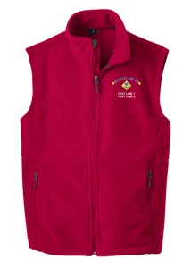 Fleece Vest with Scout Me In Cub Scout Logo - True Red