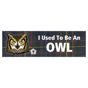 Wood Badge Bumper Sticker with Wood Badge Owl Critter and Wood Badge logo