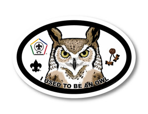 Wood Badge Magnet with Wood Badge Owl and Wood Badge Logo 