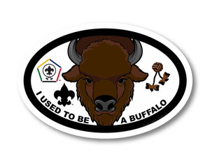 Wood Badge Magnet with Wood Badge Buffalo and Wood Badge Logo 