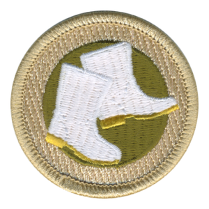 Shrimp Boot Scout Patrol Patch - embroidered 2 inch round