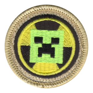 Radioactive Cube Monster Scout Patrol Patch - embroidered 2 inch round