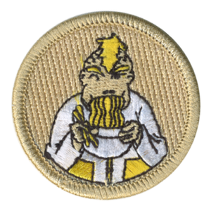 Yummy Noodle Bowl Scout Patrol Patch - embroidered 2 inch round